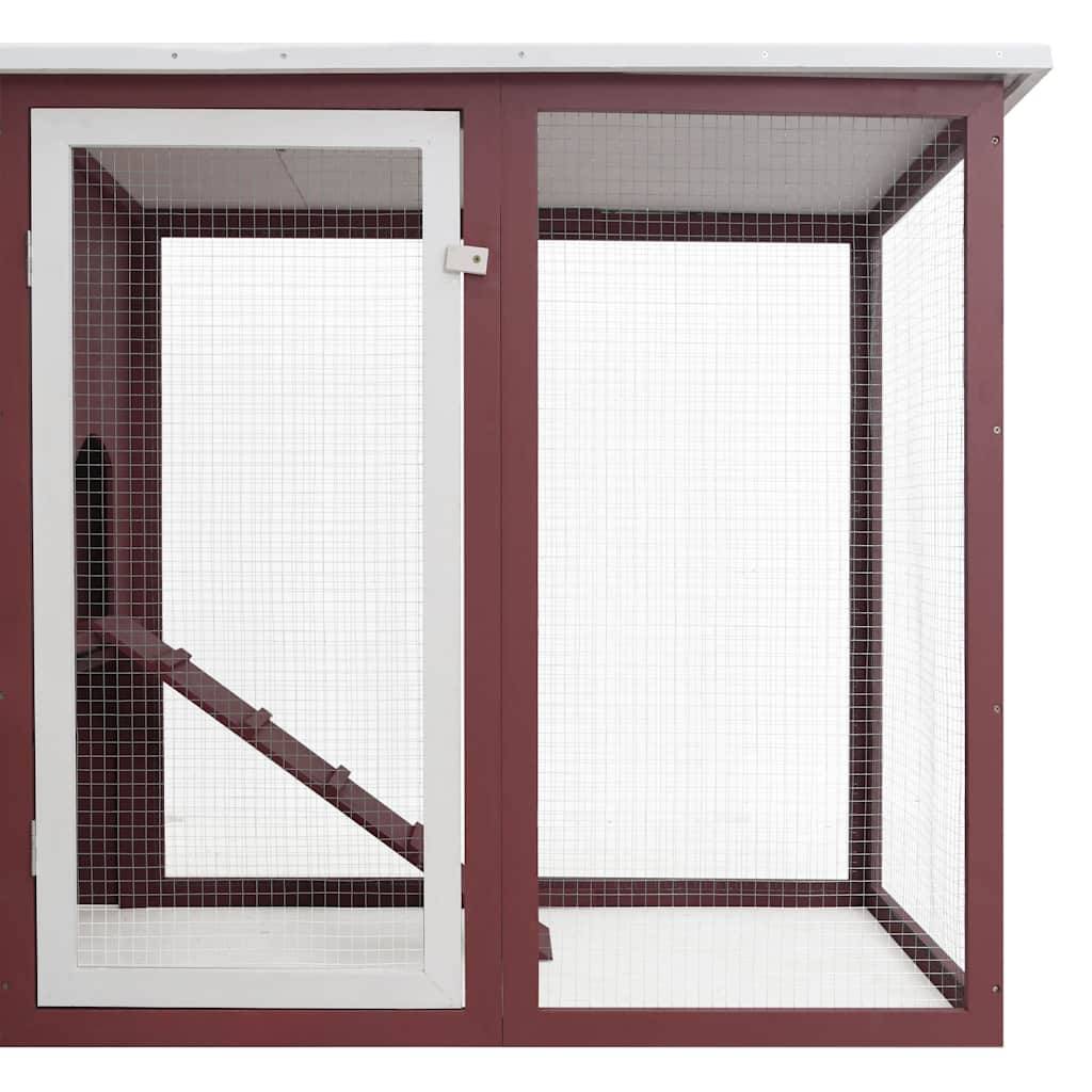 Vidaxl - Poulailler d'extérieur avec 1 nichoir Marron Bois vidaXL 170847 - Image 4