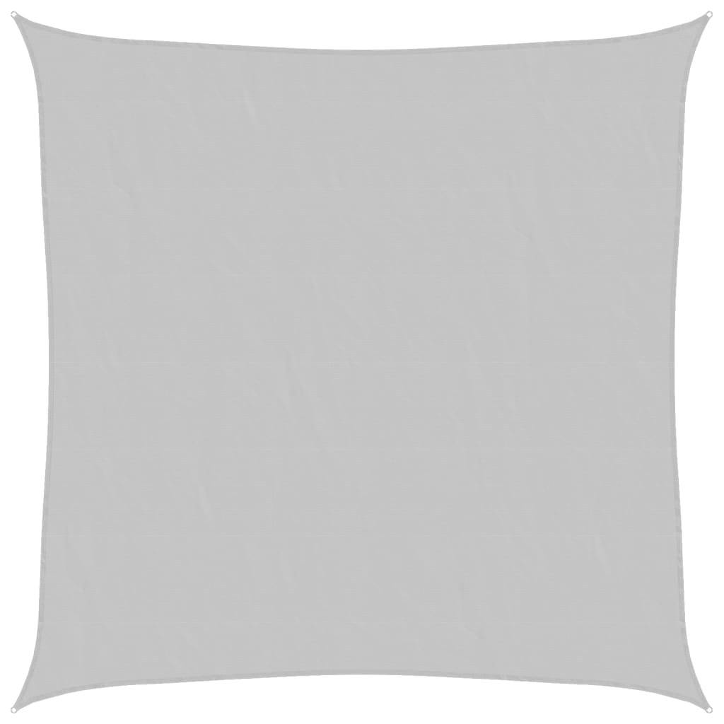 Voile d'ombrage - Voile solaire gris clair 3,6x3,6 m 100% polyester oxford - Image 1