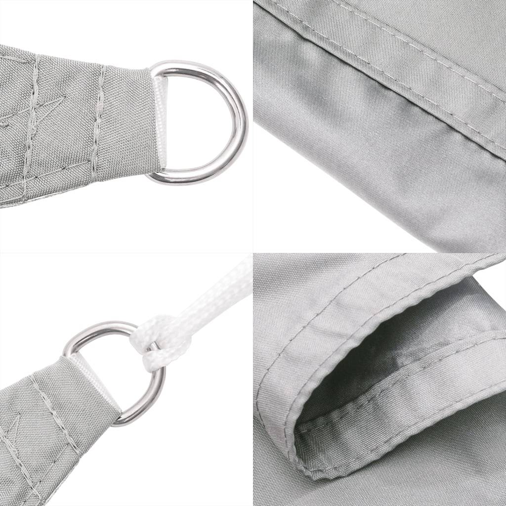 Voile d'ombrage - Voile solaire gris clair 3,6x3,6 m 100% polyester oxford - Image 6