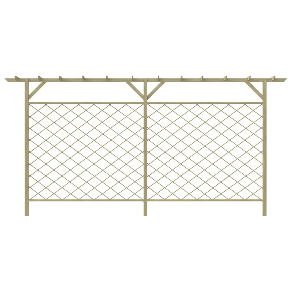 Vidaxl - Clôture à lattes de jardin avec pergola Bois - vidaXL - Imagen 1