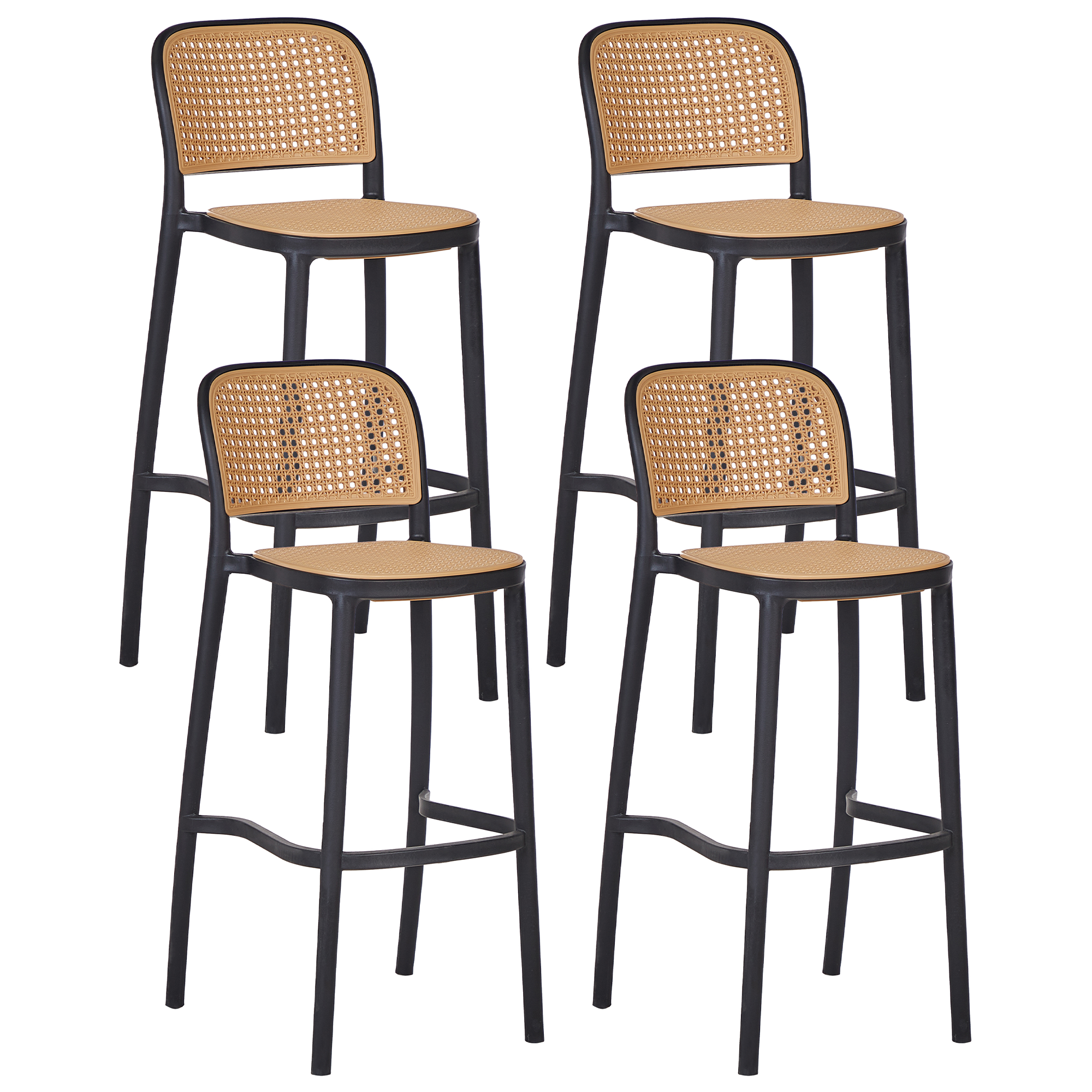 Beliani - Tabouret de bar Polypropylène Beige PLOSE - Beliani - Imagen 2