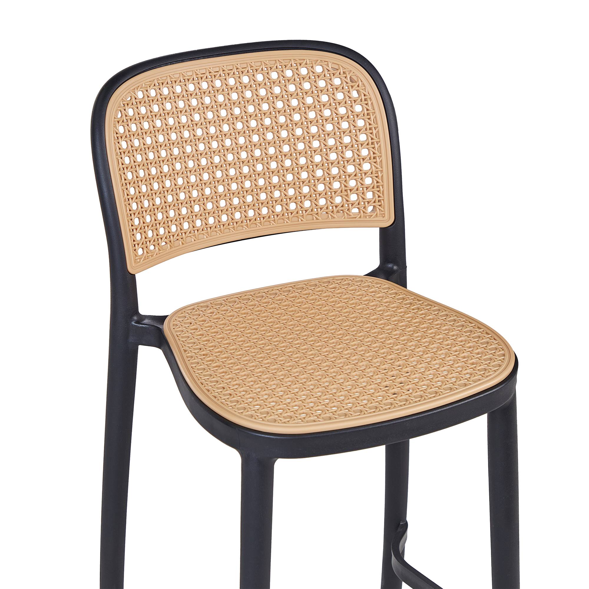 Beliani - Tabouret de bar Polypropylène Beige PLOSE - Beliani - Imagen 8