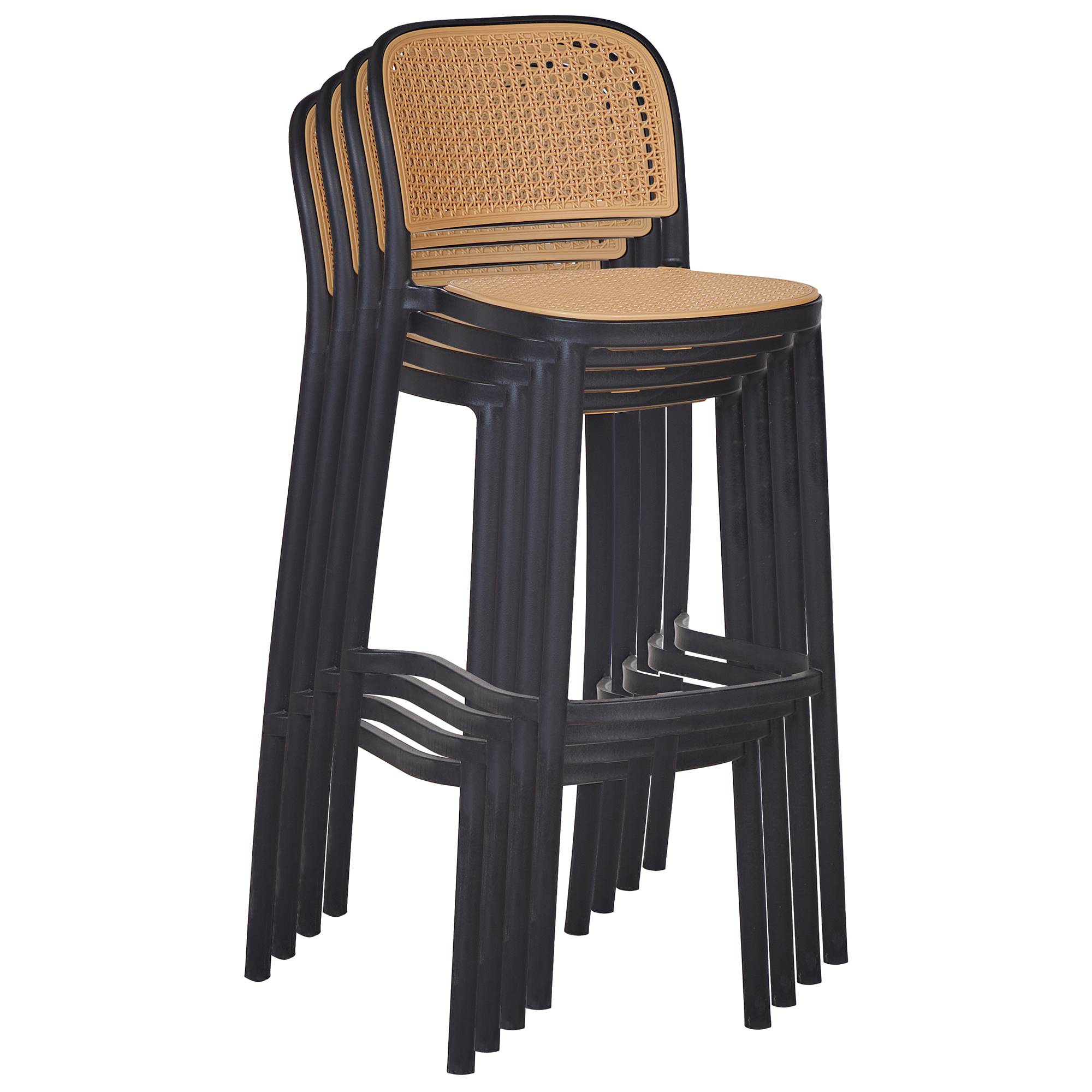 Beliani - Tabouret de bar Polypropylène Beige PLOSE - Beliani - Imagen 7