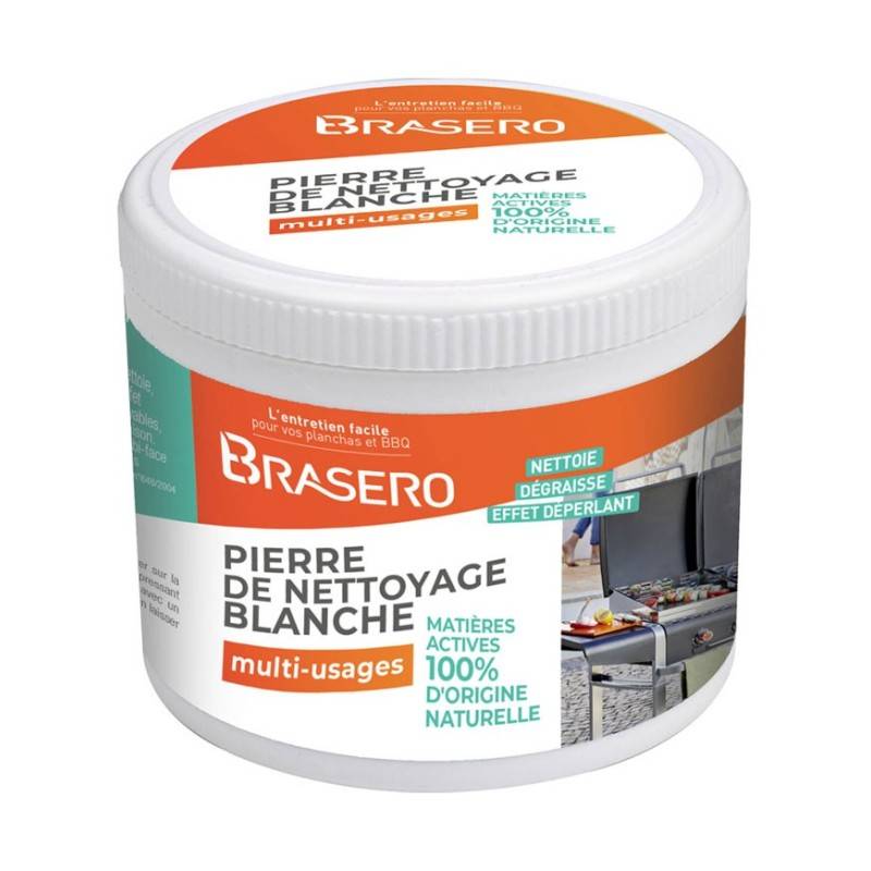 Brasero - Pierre blanche de nettoyage pour barbecue et plancha - BRASERO - Pierre 375gr - Imagen 2