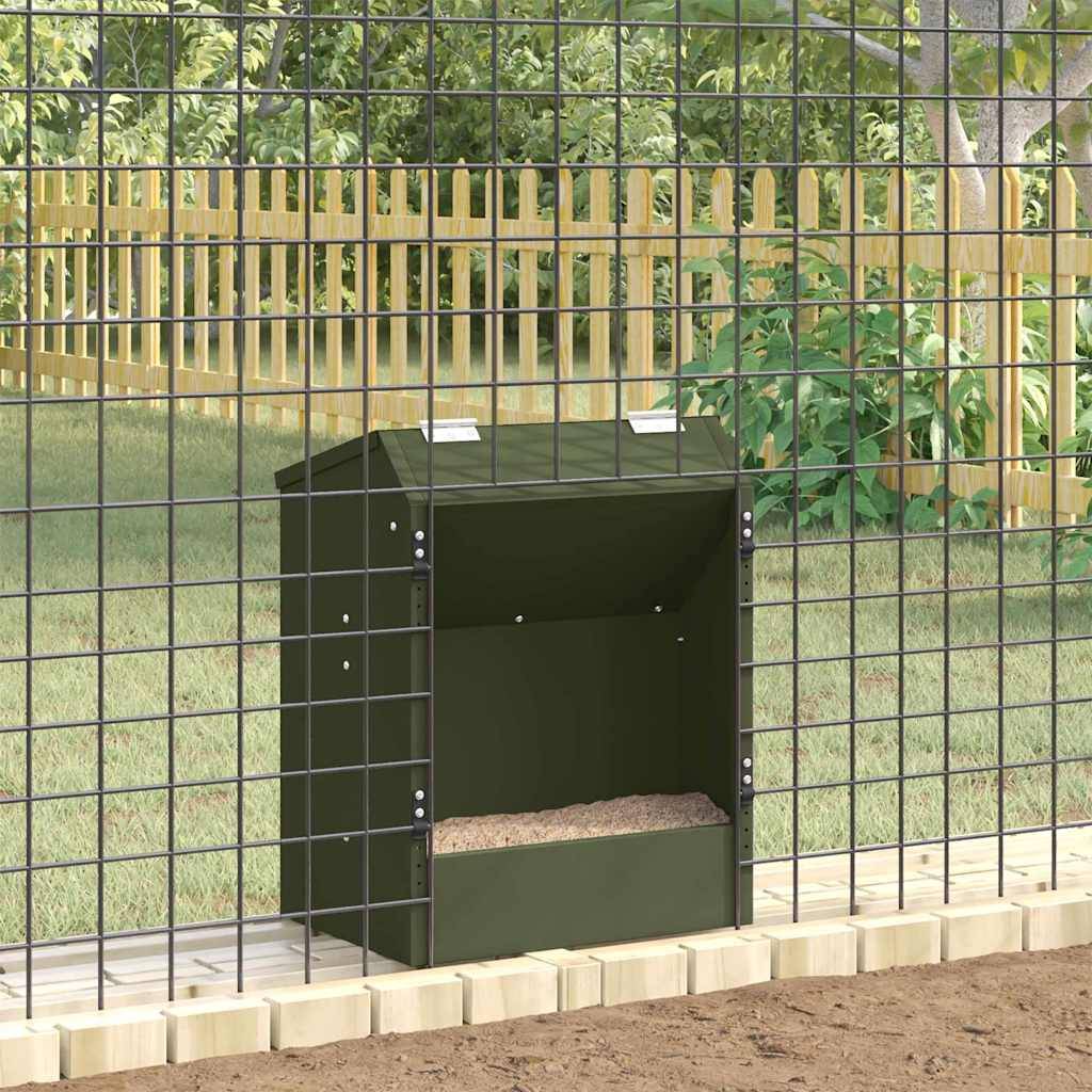 Distributeur Automatique Lapin Métal 3kg Haute Résistance Vert - ComfortXL Outdoor Living - Image 4