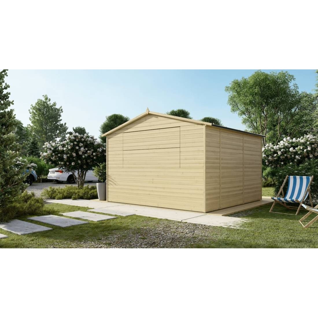 Altanka - Kiosque/ stand de marché/ de vente 9.42 m2 - 3.11x3.03 m - 19 mm - DOM607 - ALTANKA - Imagen 7