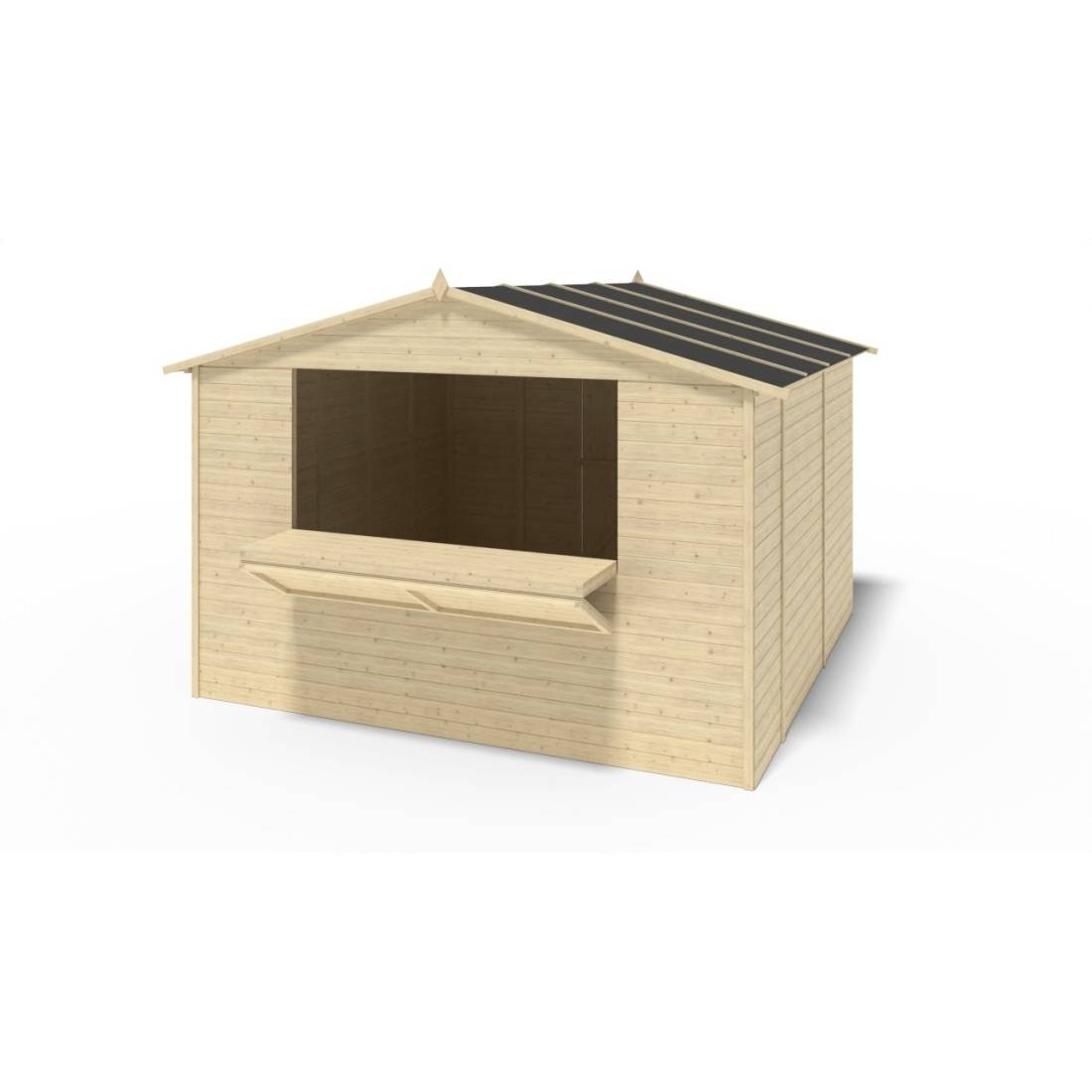 Altanka - Kiosque/ stand de marché/ de vente 9.42 m2 - 3.11x3.03 m - 19 mm - DOM607 - ALTANKA - Imagen 3