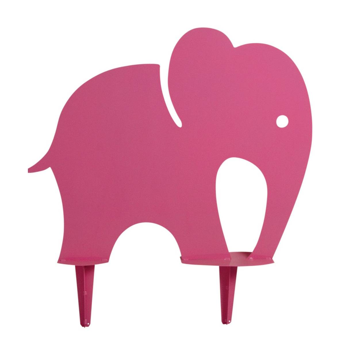 Aubry Gaspard - Grand éléphant rose déco en fer