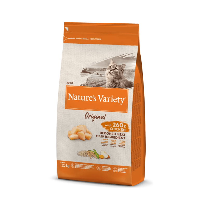 CROQUETTE CHAT - ORIGINAL POULET - NATURE'S VARIETY 3 kg - Imagen 2