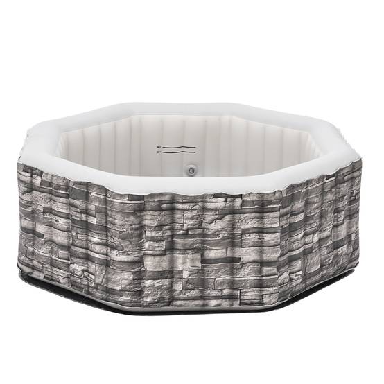 Casa.Pro - Spa gonflable Carosino pour 5 personnes aspect pierre gris pro.tec - Imagen 5