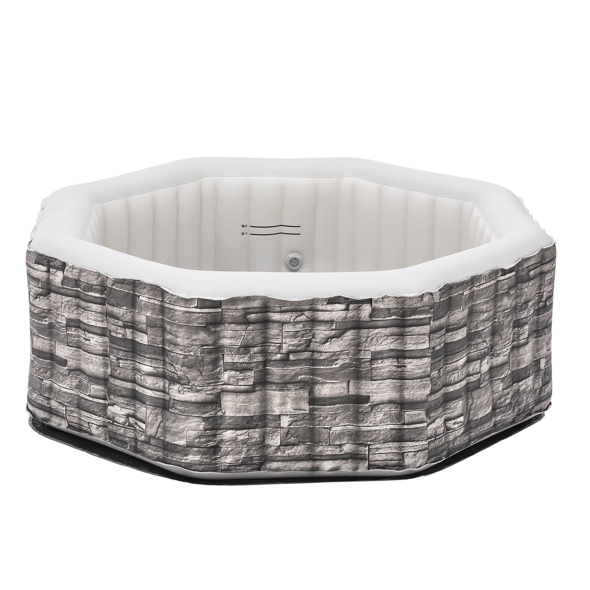 Casa.Pro - Spa gonflable Carosino pour 5 personnes aspect pierre gris pro.tec - Imagen 5