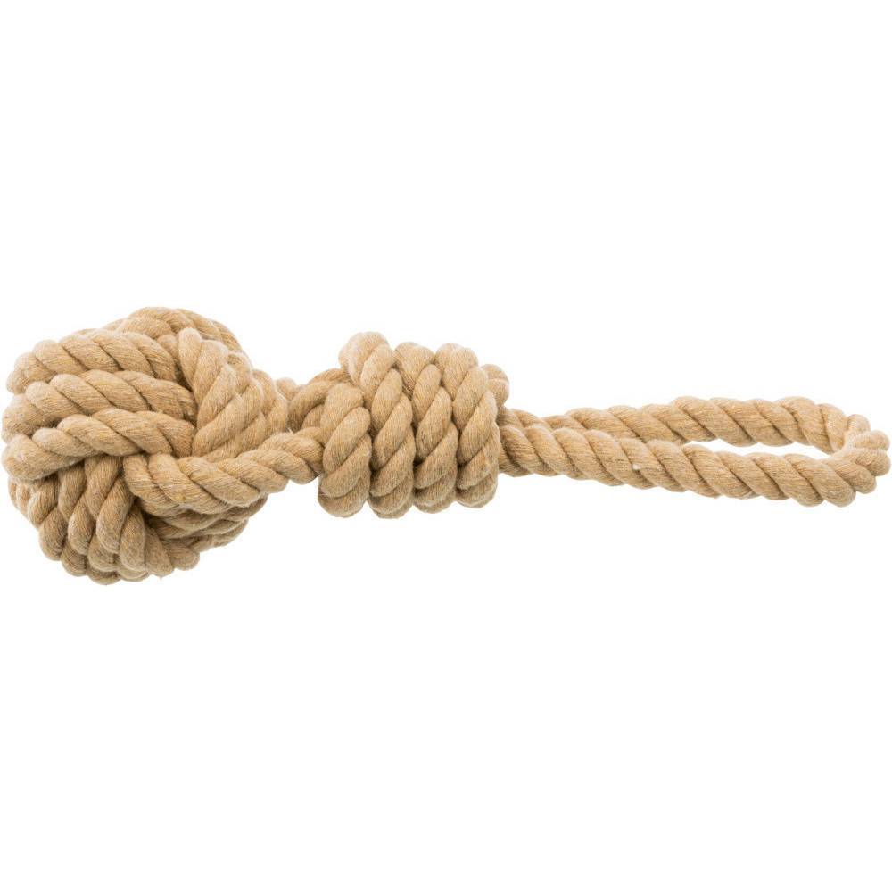 Trixie - Corde de jeu avec balle tressée diametre 7 long 20 cm pour chiens - Imagen 2