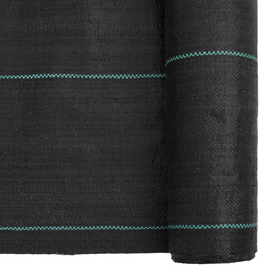 Toile de Paillage 60g/m² Anti-Mauvaises Herbes pour Jardin Potager Allée 0,5x10 m Noir - ComfortXL Outdoor Living - Image 6