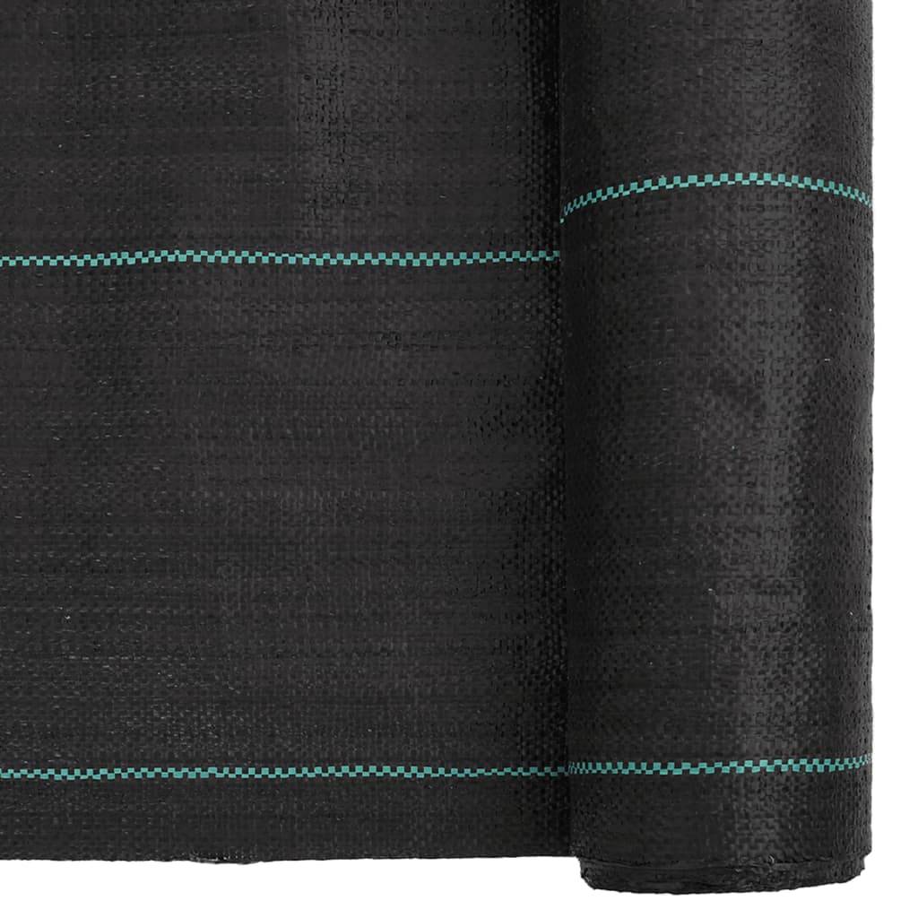 Toile de Paillage 60g/m² Anti-Mauvaises Herbes pour Jardin Potager Allée 0,5x10 m Noir - ComfortXL Outdoor Living - Image 6