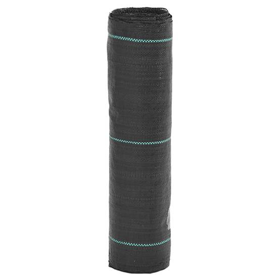 Toile de Paillage 60g/m² Anti-Mauvaises Herbes pour Jardin Potager Allée 0,5x10 m Noir - ComfortXL Outdoor Living - Image 1