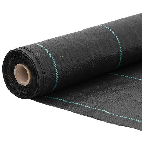 Toile de Paillage 60g/m² Anti-Mauvaises Herbes pour Jardin Potager Allée 0,5x10 m Noir - ComfortXL Outdoor Living - Image 3