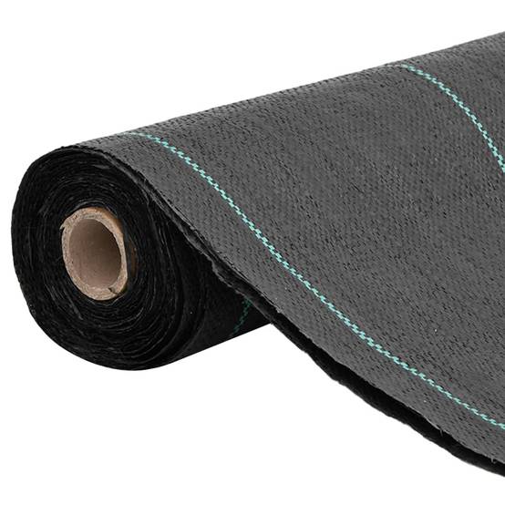 Toile de Paillage 60g/m² Anti-Mauvaises Herbes pour Jardin Potager Allée 0,5x10 m Noir - ComfortXL Outdoor Living - Image 2