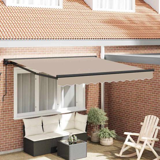 Maison Chic - Store banne | Auvent Rétractable Beige 300 x 250 cm Polyester et métal Maison Chic - Image 2