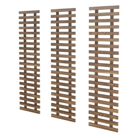 Helloshop26 - Support mural pour plantes pin 100 x 24 cm bois foncé - Imagen 4