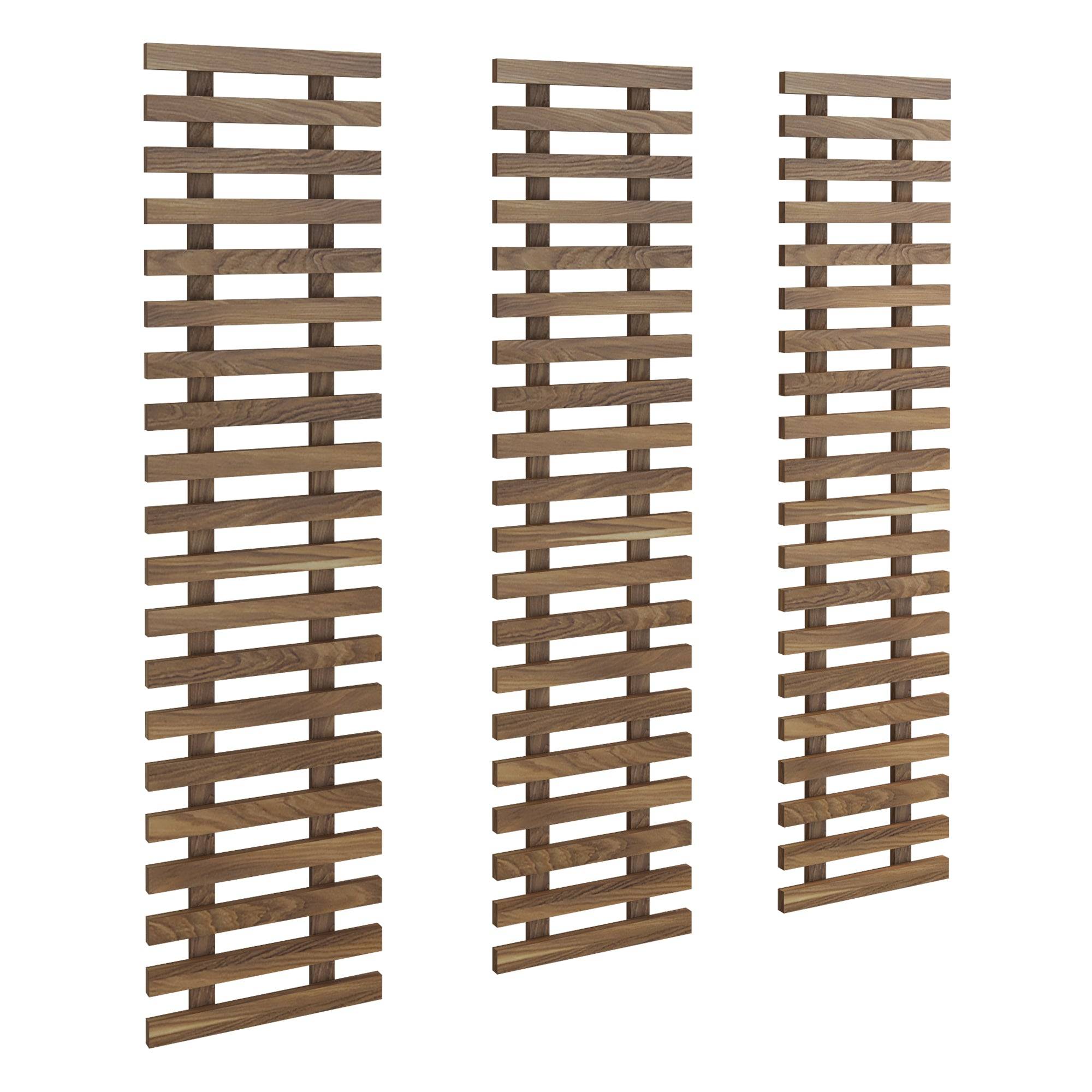 Helloshop26 - Support mural pour plantes pin 100 x 24 cm bois foncé - Imagen 1