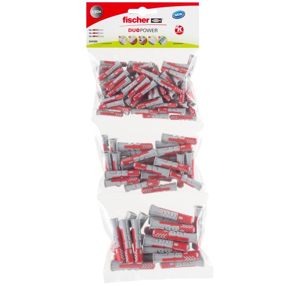 Fischer - Assortiment chevilles 3 en 1 duopower 544405 FISCHER - Imagen 1
