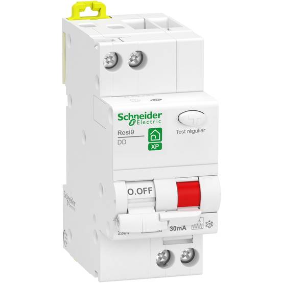 Schneider Electric R9PFC616 Disjoncteur 1P+N 16A Courbe C – Protection Fiable Et Rapide Pour Tableau Électrique