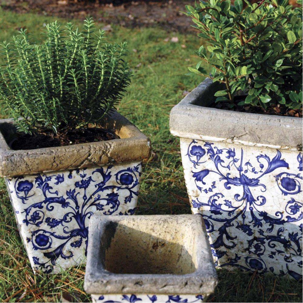 Esschert Design - Pots en céramique patiné (Lot de 3) Esschert Design - Imagen 2
