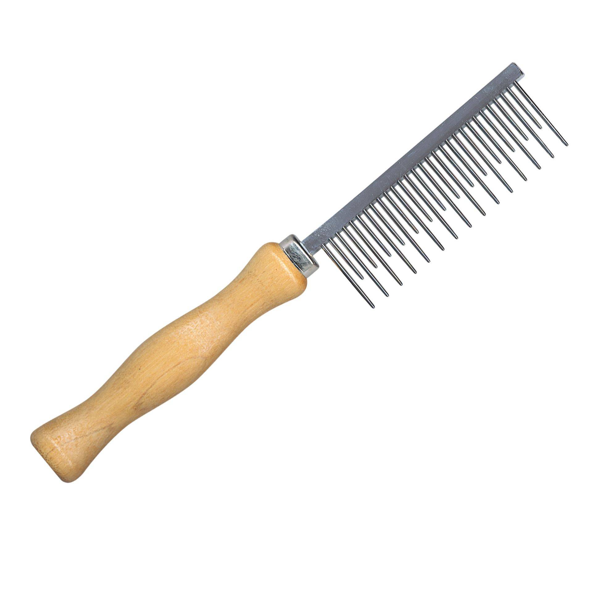 Peigne dents alternées à manche en bois IdealDog IDEALDOG