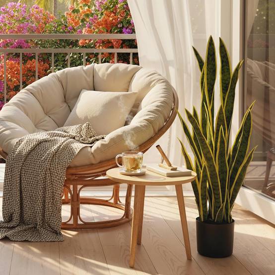 Sansevieria artificielle pot extérieur/intérieur, 21 feuilles modelables, Ø20x90cm - Image 10