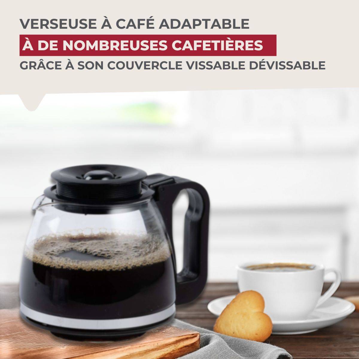 Verseuse conique adaptable pour cafetière Fackelmann Petit Déjeuner - Image 2