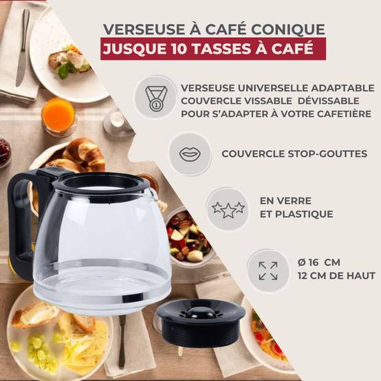 Verseuse conique adaptable pour cafetière Fackelmann Petit Déjeuner - Image 3