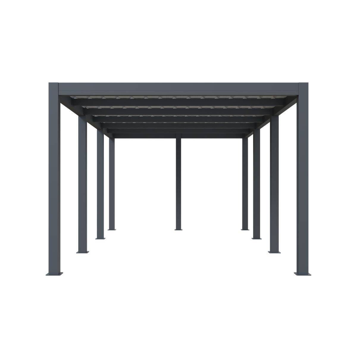 Direct Abris - Carport aluminium CARLTON 324 x 550 cm - 1 Voiture - 17,69m2 - Gris anthracite - Image 4