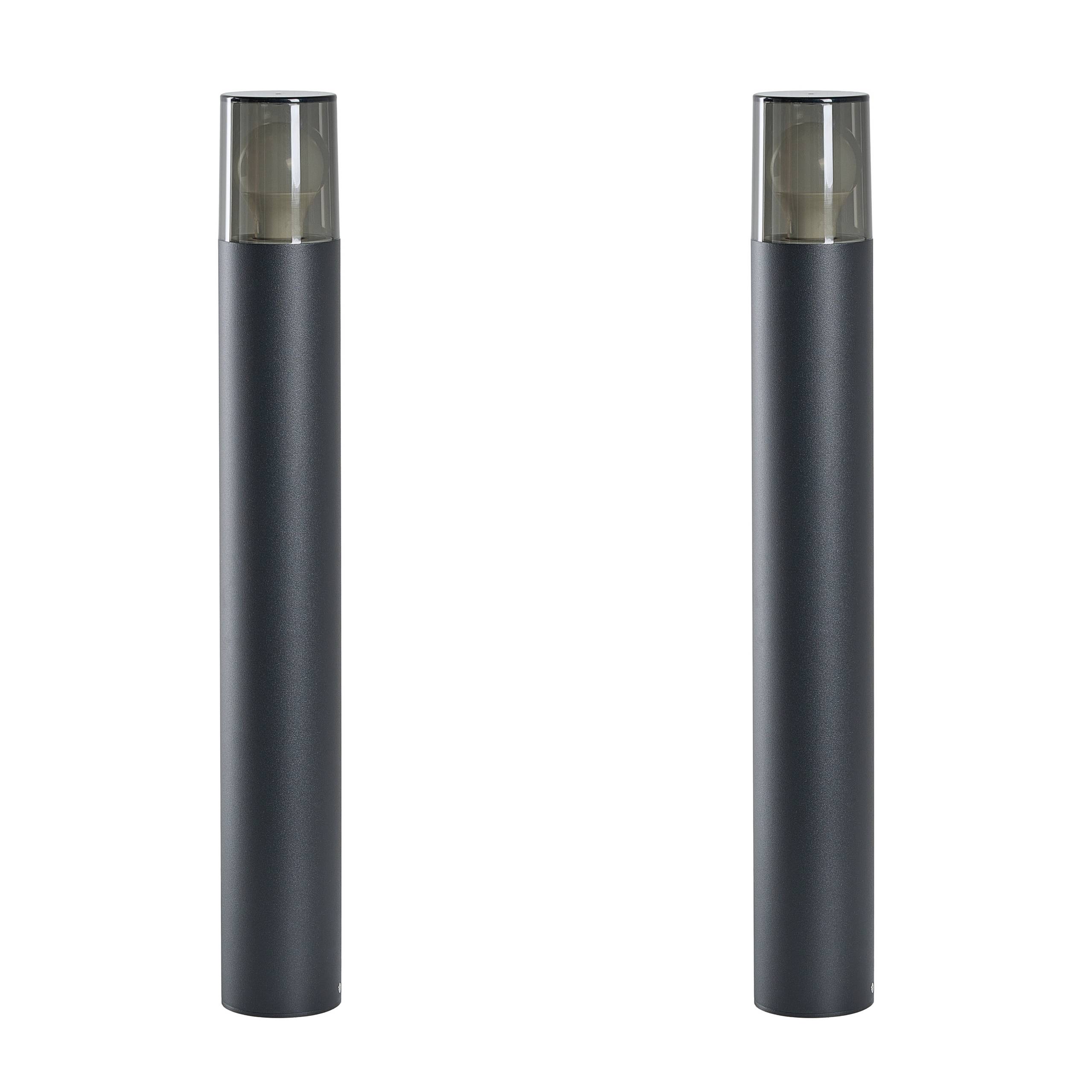 Beliani - Borne Lumineuse Aluminium Noir ELRICK - 8x8x60- Beliani - Image 2