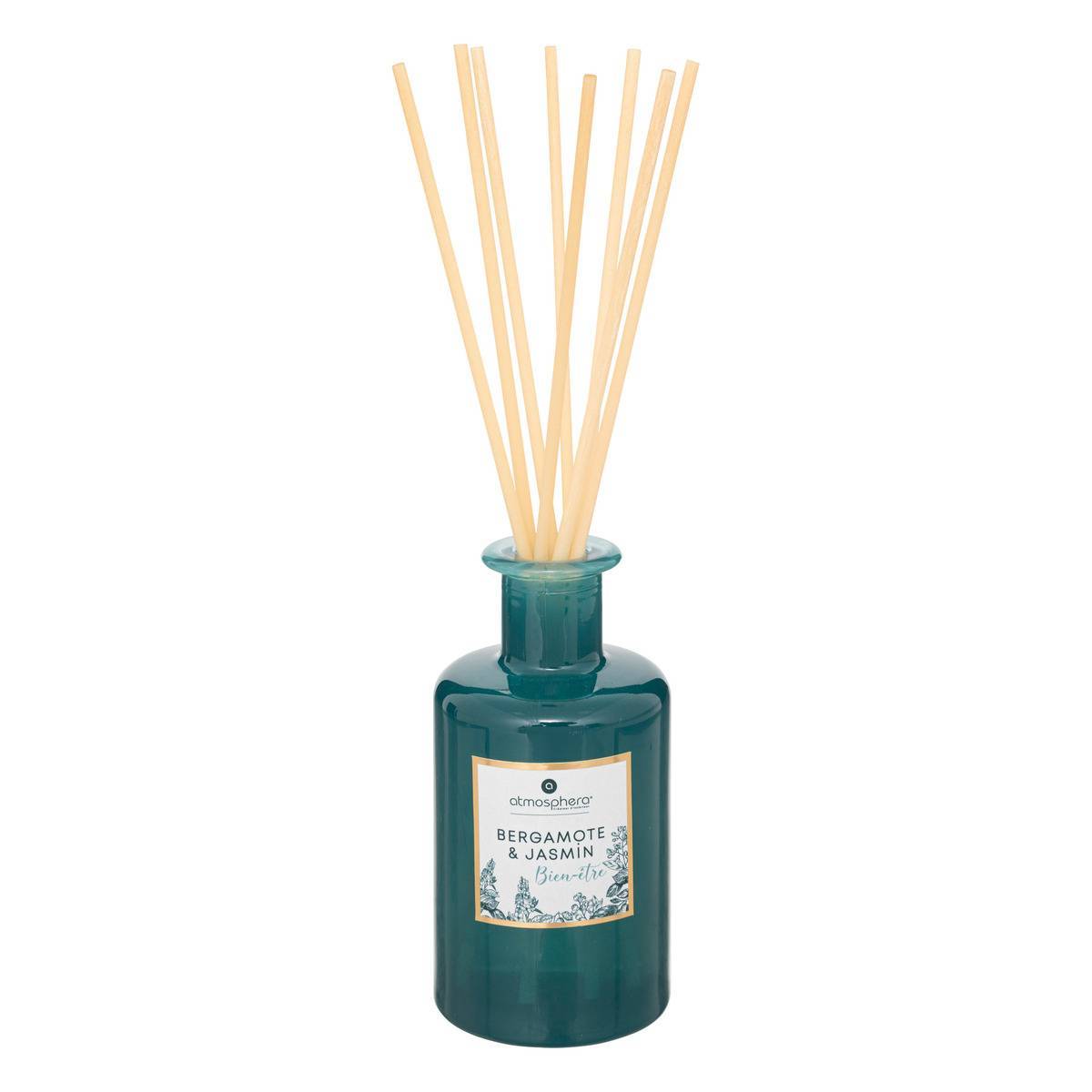 Atmosphera - Diffuseur de parfum Maël 200ml verre bergamote et jasmin - Atmosphera Créateur d'intérieur - Imagen 1