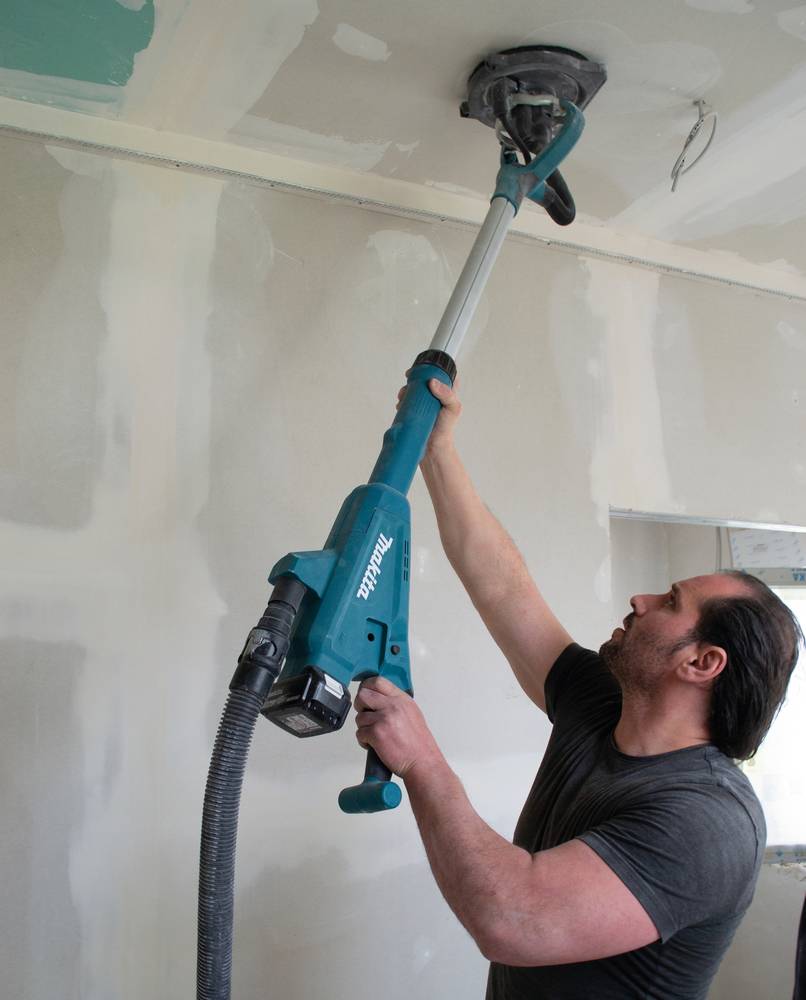 Makita - Ponceuse pour cloison sèche 18V LXT Ø 225 mm - MAKITA - avec 2 batteries 18V 5.0Ah - chargeur - Sac - DSL800RTEU - Imagen 7