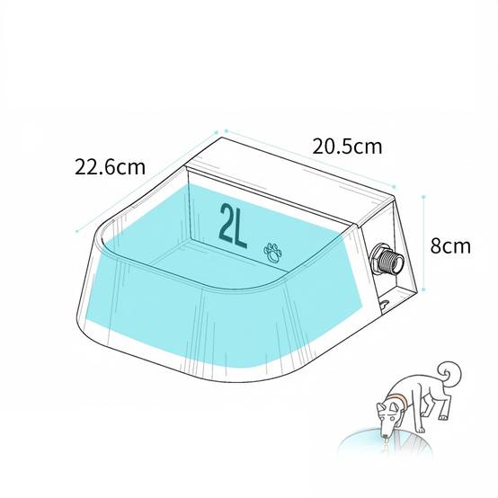 IntiMeg - Fontaine à eau automatique pour animaux de compagnie IntiMeg - Image 9