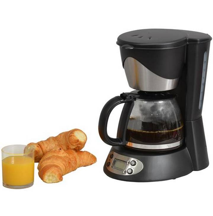 Kitchen Chef - Cafetière programmable 6 tasses 550w noir/inox KSMD230T Kitchen Chef - Image 2