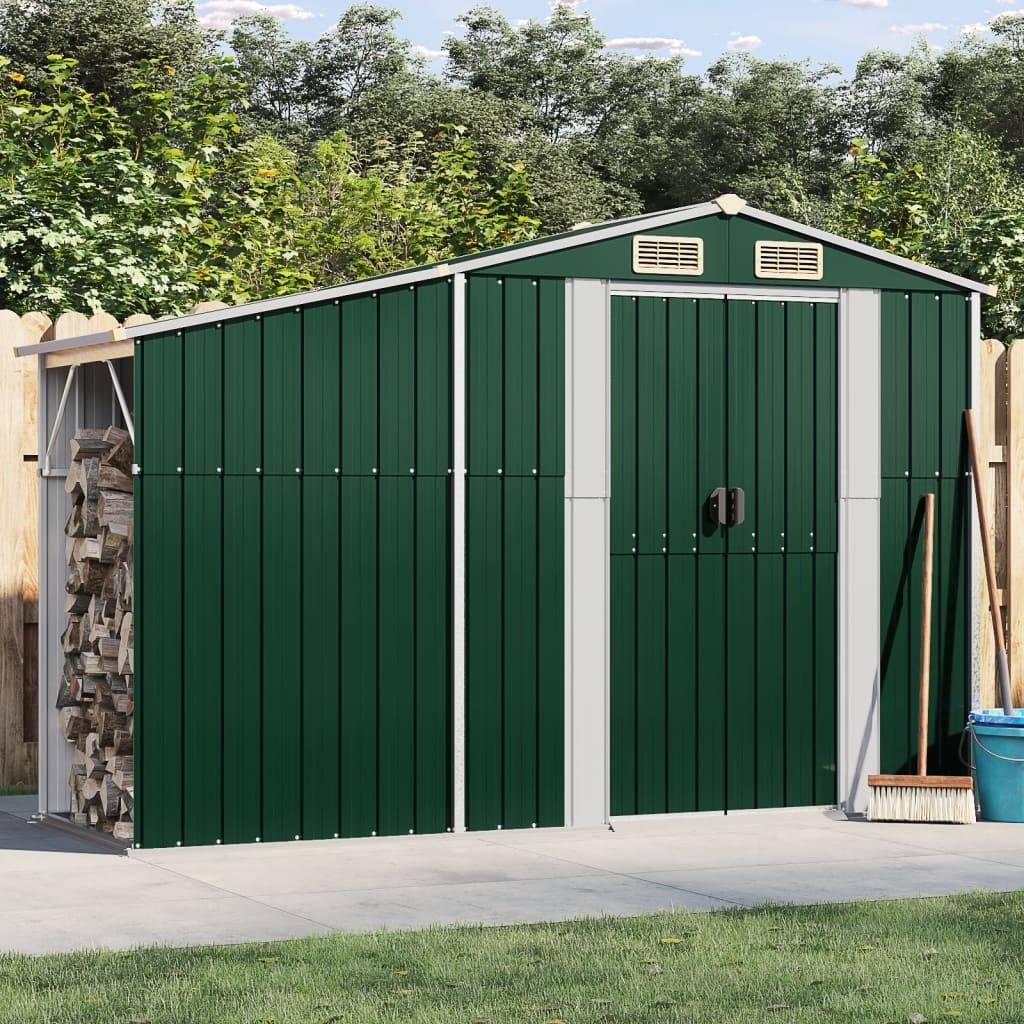 Vidaxl - Abri de jardin vert 277x93x179 cm acier galvanisé 3.1m² vidaXL 364514