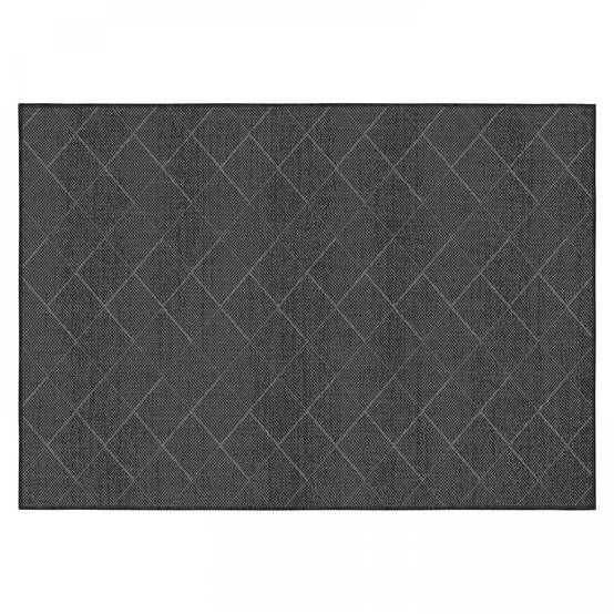 Oviala - Tapis d'extérieur en polypropylène 160 x 230 cm noir Dioma - Oviala - Imagen 1