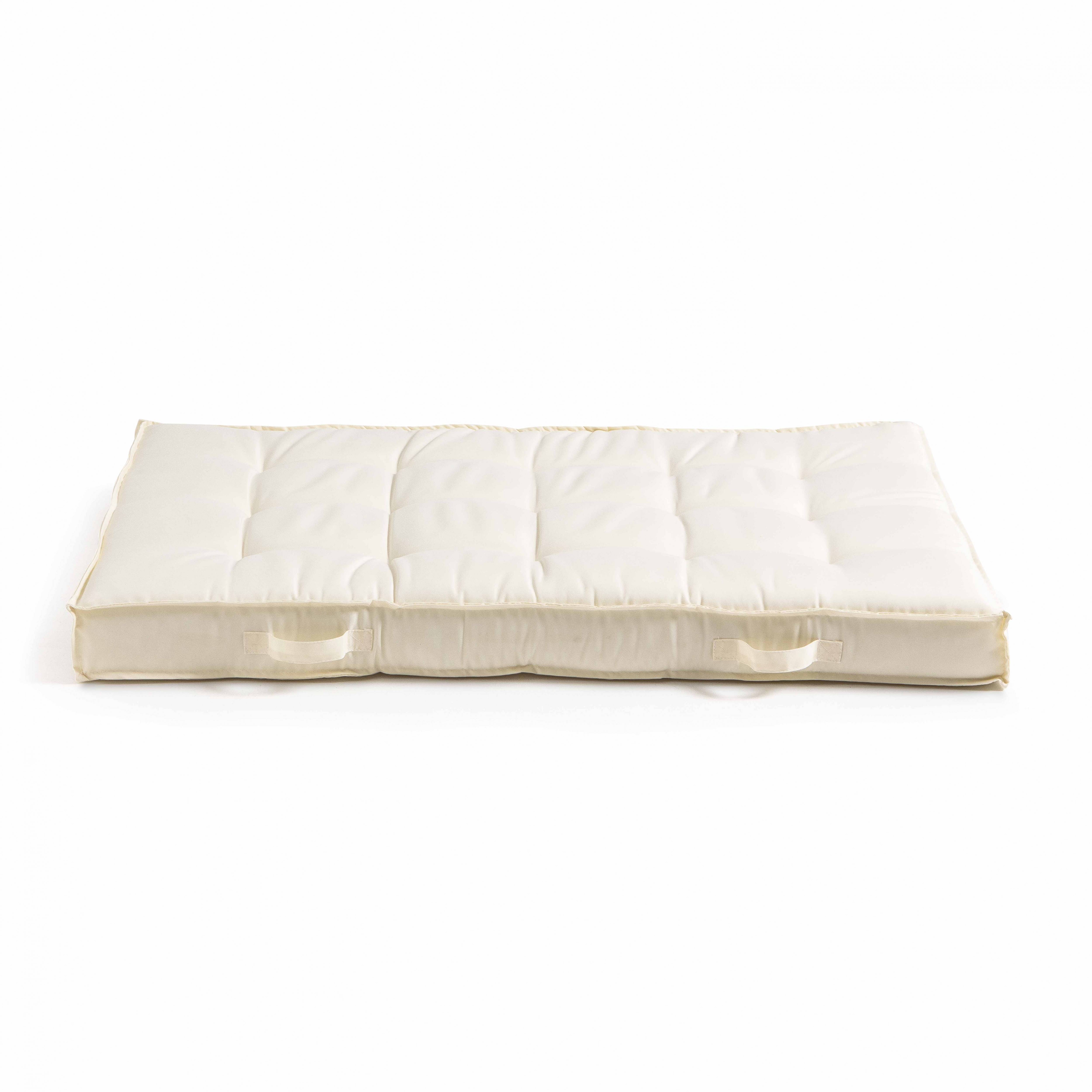 Oviala - Coussin pour palette matelassé écru 120x80cm Cuzco - Oviala - Imagen 2