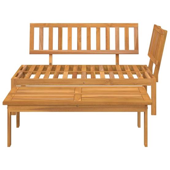 Salon de jardin palette 2 pcs | Mobilier d'extérieur bois massif d'acacia Maison Chic - Image 3