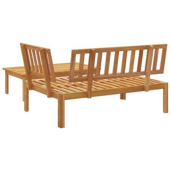 Salon de jardin palette 2 pcs | Mobilier d'extérieur bois massif d'acacia Maison Chic - Image 5