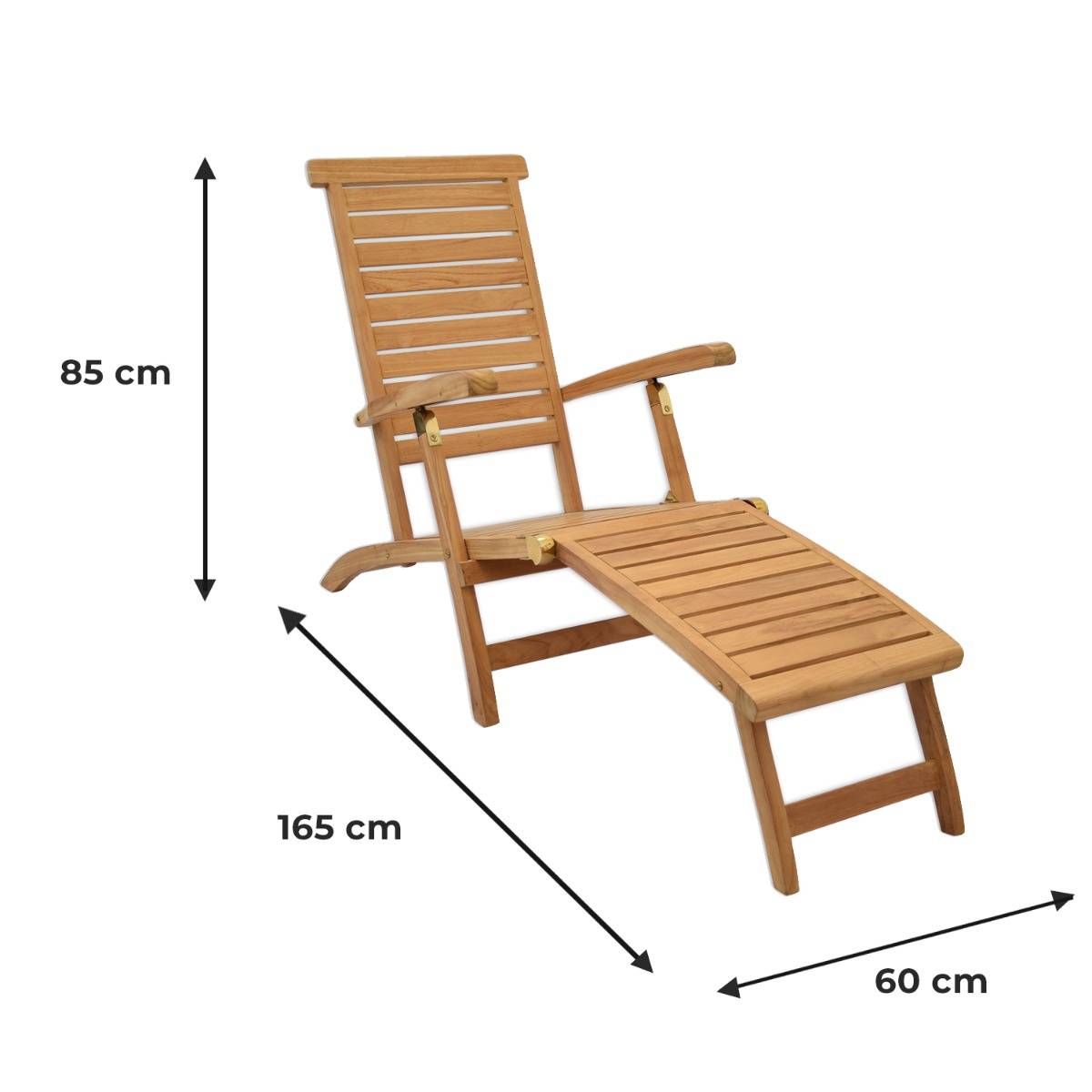 Teck'Attitude - Chaise longue en teck massif New Orleans - TECK'Attitude - Imagen 7