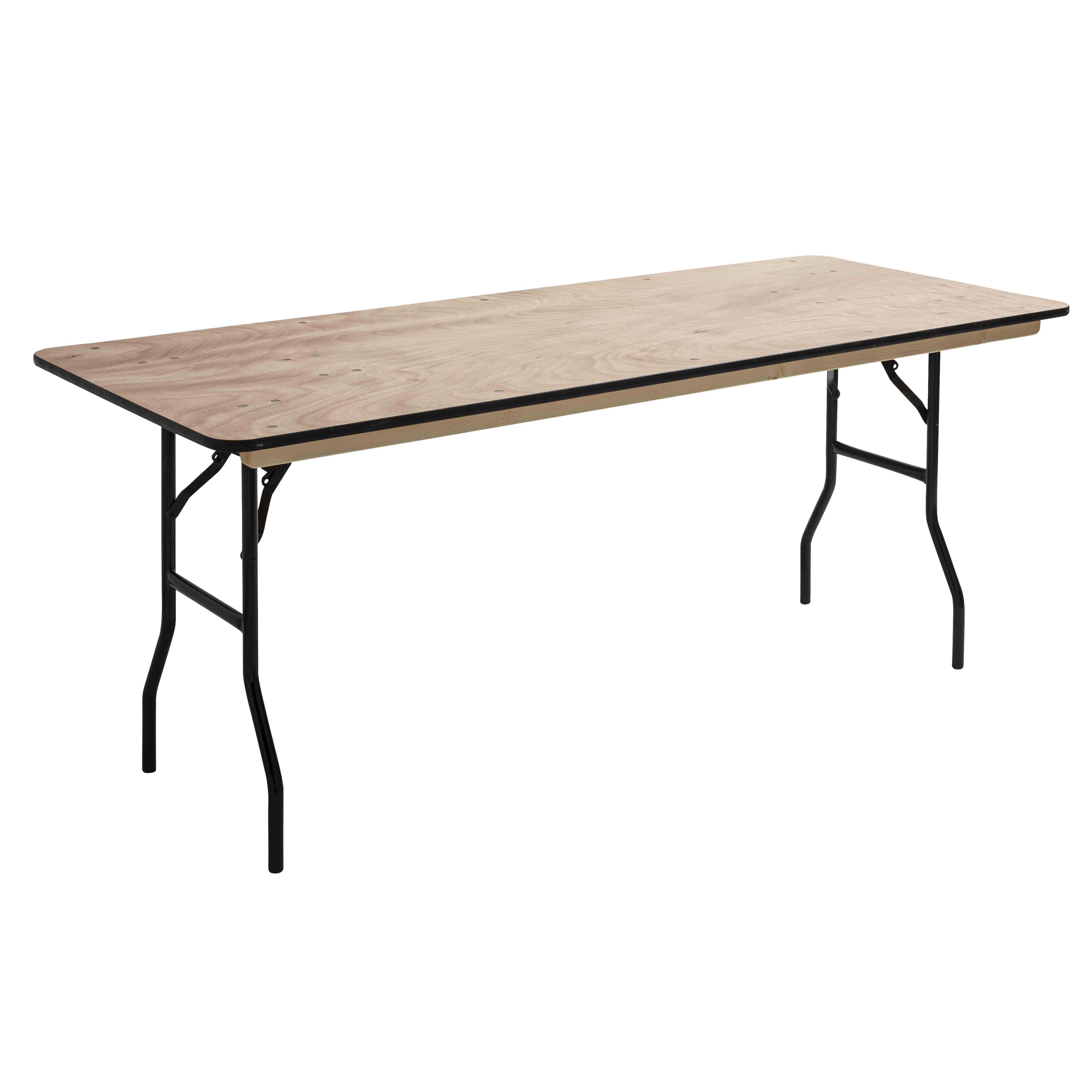 Oviala - Table pliante en bois 200cm 10 places Rekkem - Oviala