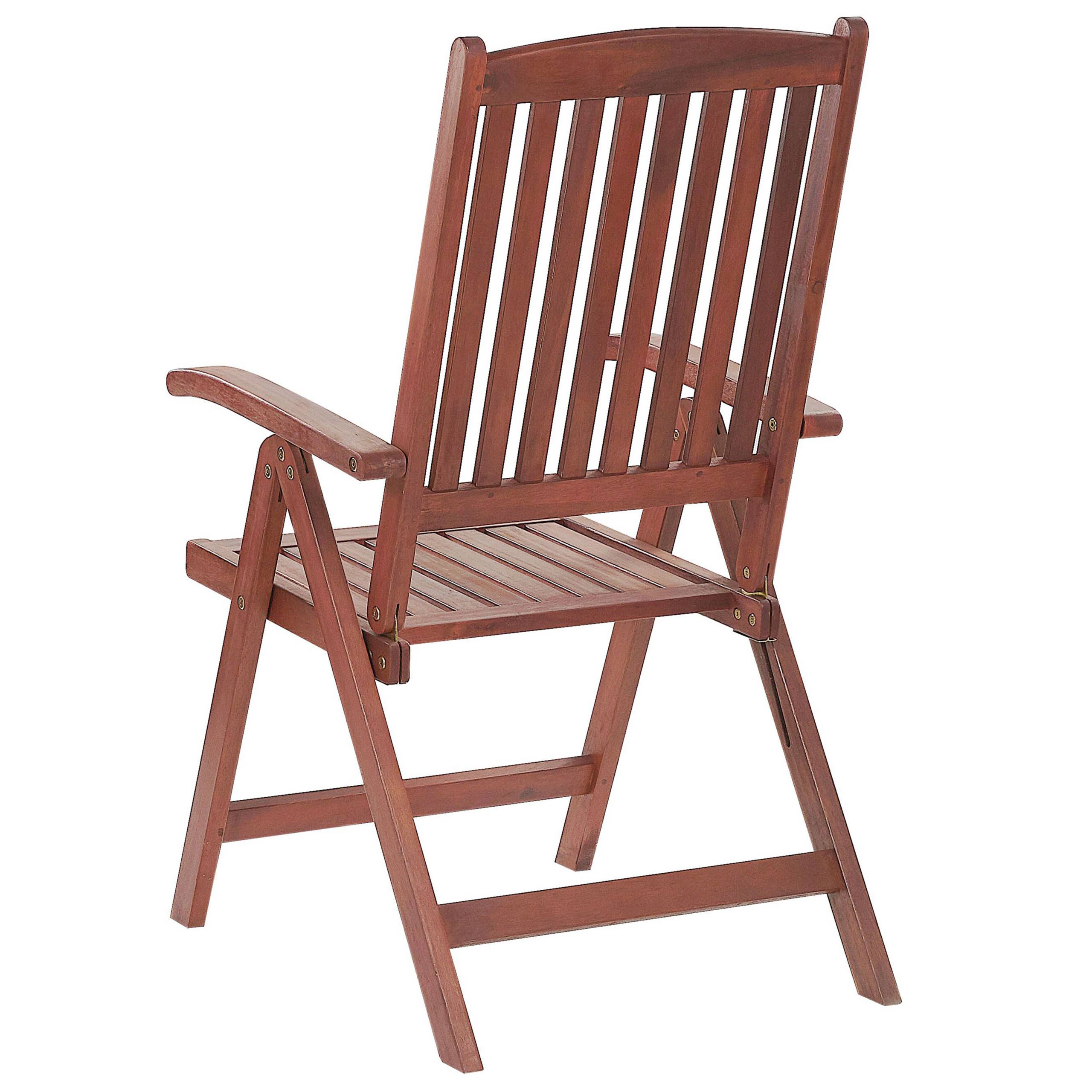Beliani - Set de Jardin ou Terrasse en Bois d'Acacia Foncé Table et 2 Chaises Inclinables et Pliantes avec Coussins Gris Graphite Usage à l'Extérieur - Imagen 8