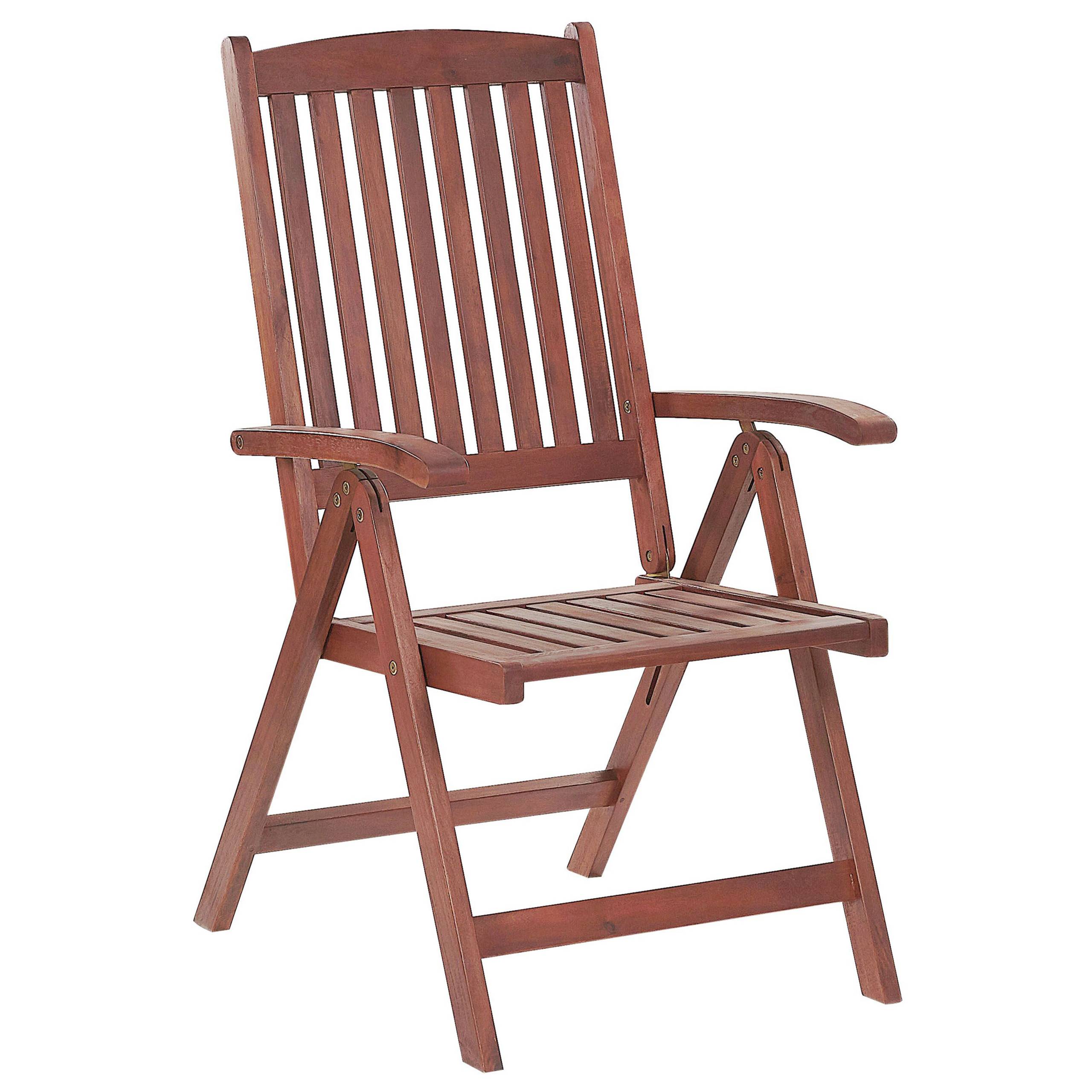 Beliani - Set de Jardin ou Terrasse en Bois d'Acacia Foncé Table et 2 Chaises Inclinables et Pliantes avec Coussins Gris Graphite Usage à l'Extérieur - Imagen 6
