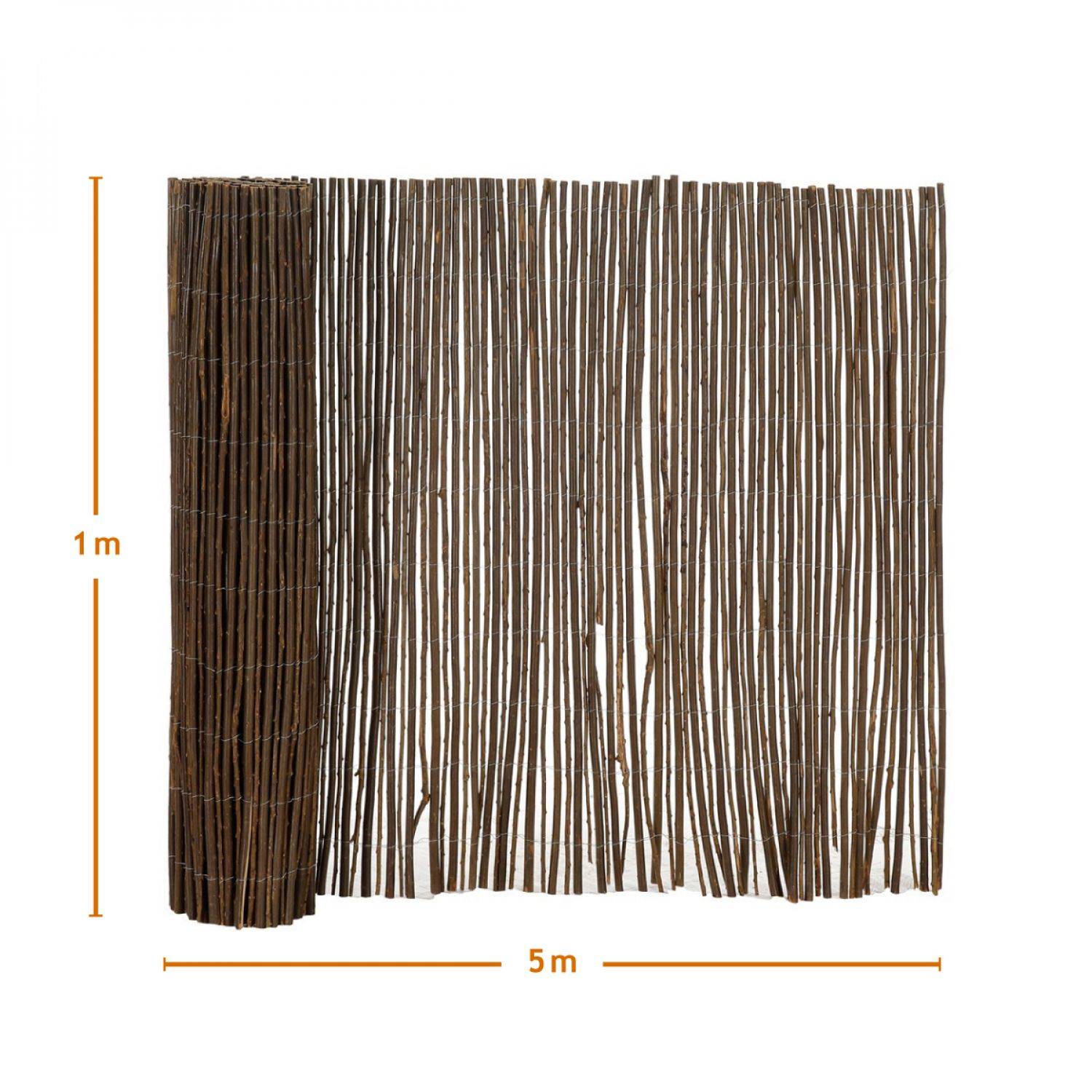 Linxor - Canisse, brise vue occultant en osier naturel - 1 x 5 m - Linxor - Imagen 2
