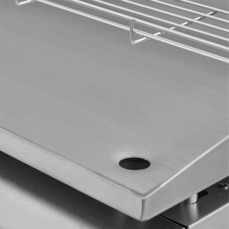 Brasero - Plancha au gaz Silvia II G Inox - BRASERO - 2 brûleurs - Surface de cuisson 52 x 34 cm - 5 kW -Jusqu'à 8 convives - Inox , Gris - Imagen 5