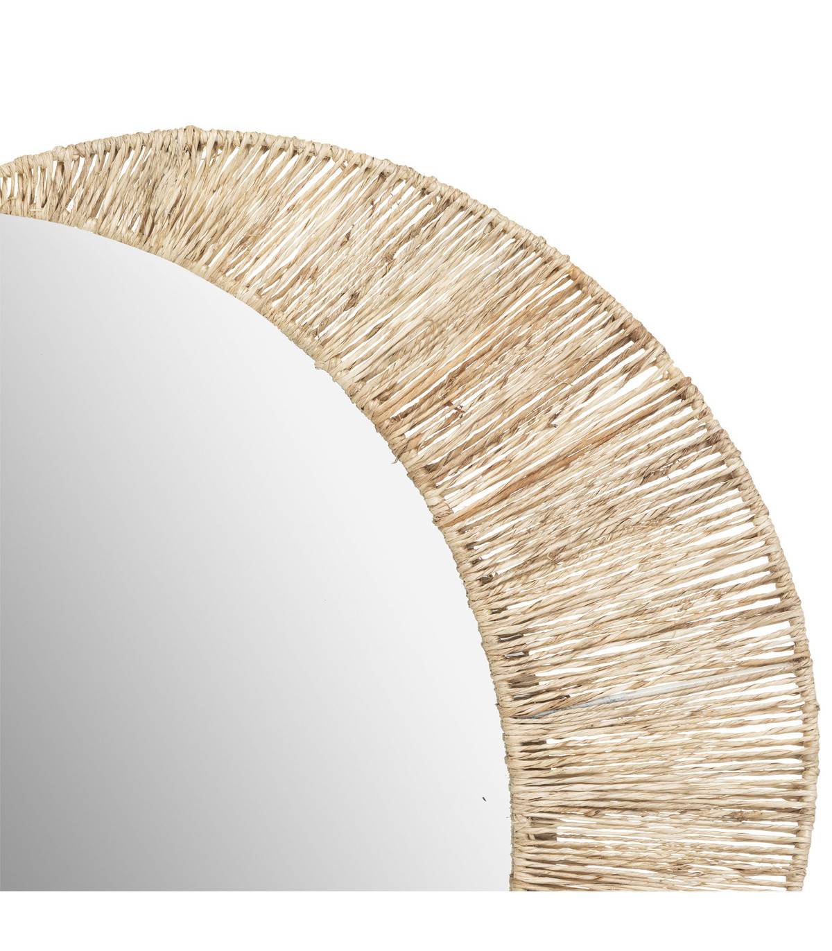 Miroir mural en Jute et Métal D 50 cm - Imagen 2