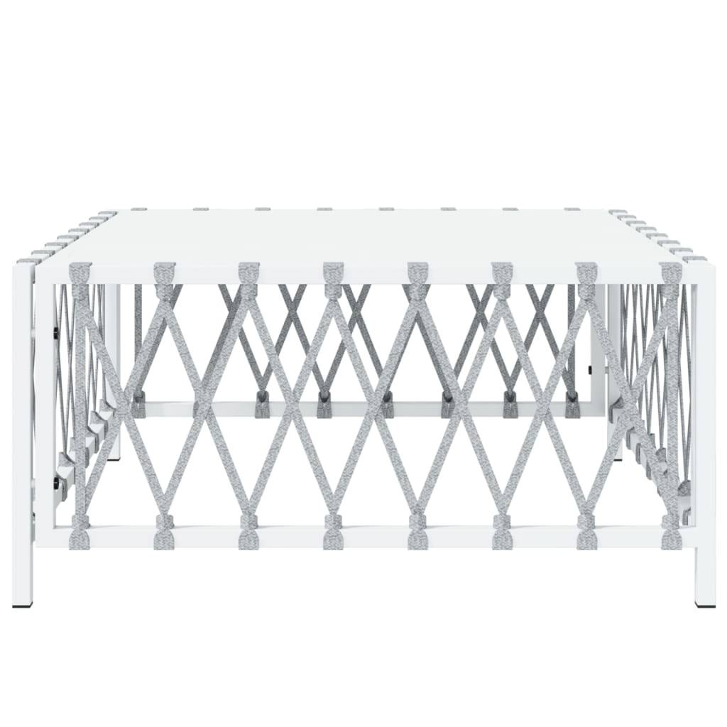 Table bois composite  Xilmar Blanc  70 X 70 X 34 cm  - P87209B - Image 3